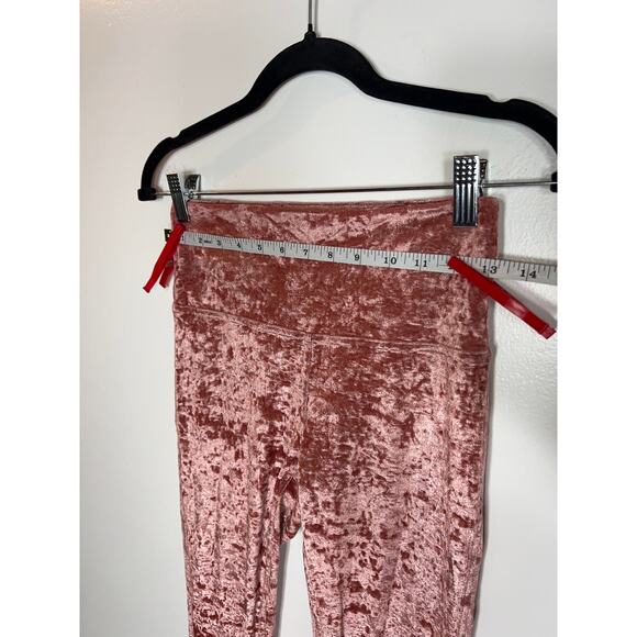 Lululemon Wunder Lounge Pink Crushed Velvet Leggings High Waist Womens 6 / Small - Picture 6 of 6